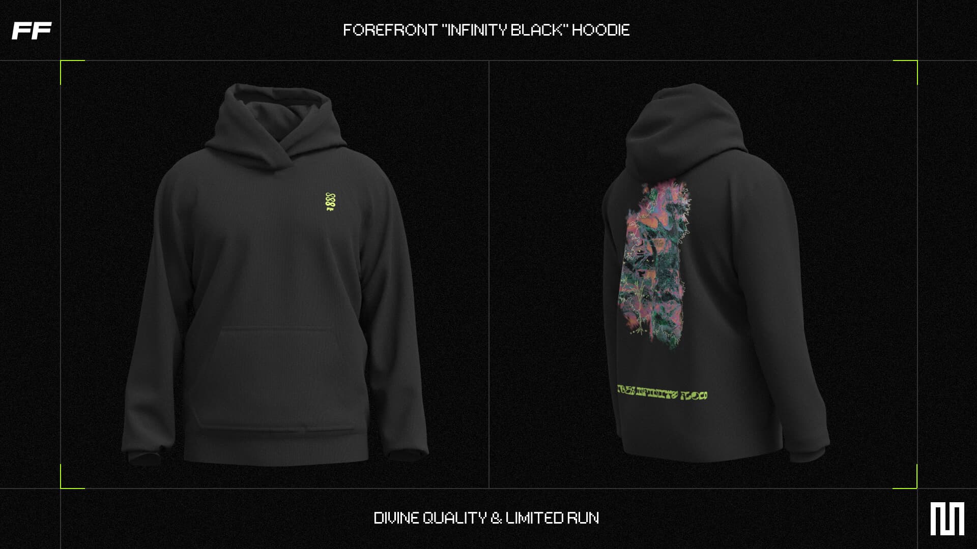 "Infinity Black" Hoodie